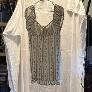 Floral Striped Dress